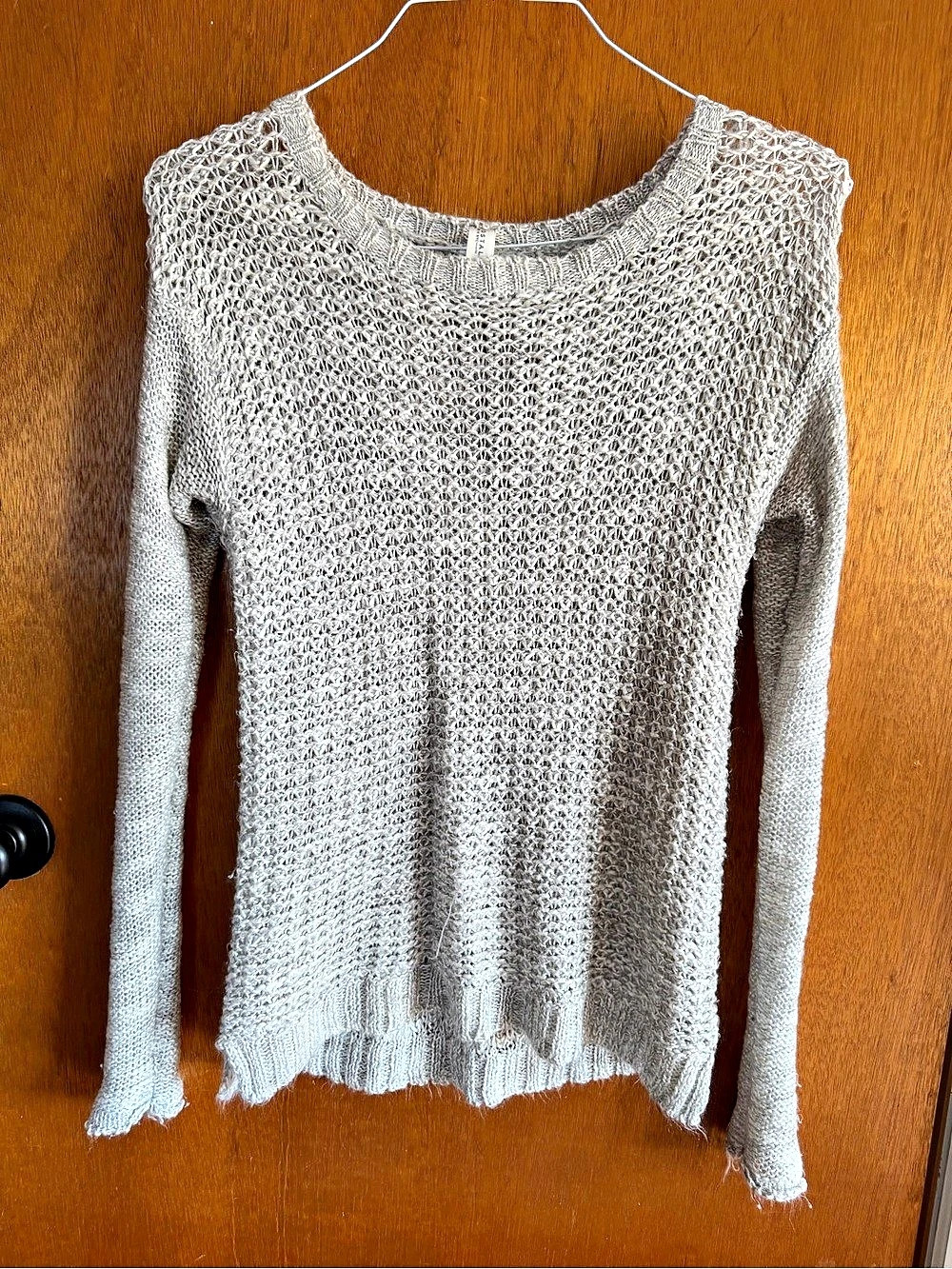 Aéropostale Open Knit Crew Neck Sweater Size Small